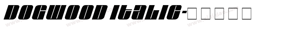 Dogwood Italic字体转换